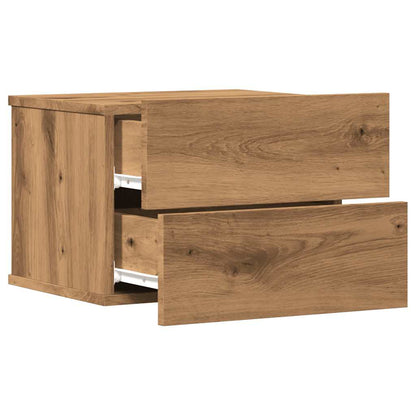 Wall-mounted Bedside Cabinets 2 pcs Artisan Oak 40x32x30 cm