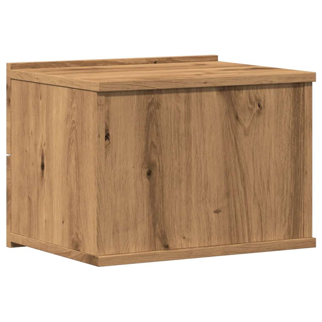 Wall-mounted Bedside Cabinets 2 pcs Artisan Oak 40x32x30 cm