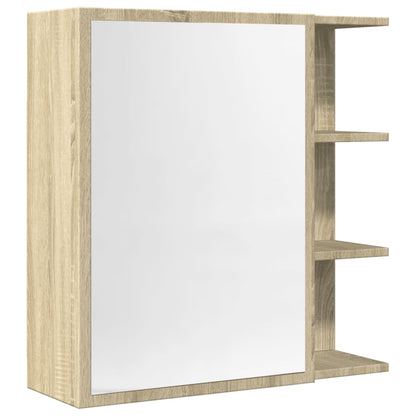 Bathroom Mirror Cabinet Sonoma Oak 62.5x20.5x64 cm Engineered Wood