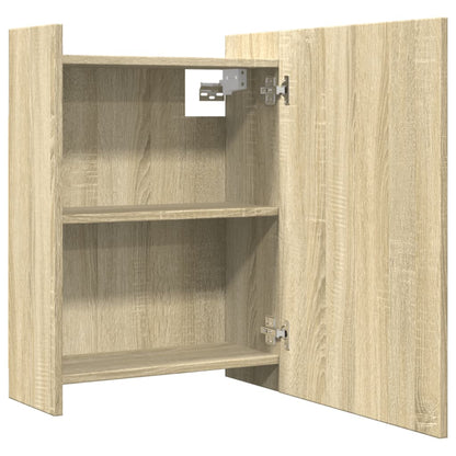 Bathroom Mirror Cabinet Sonoma Oak 62.5x20.5x64 cm Engineered Wood