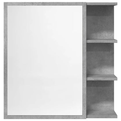 Bathroom Mirror Cabinet Concrete Grey 62.5x20.5x64 cm Engineered Wood