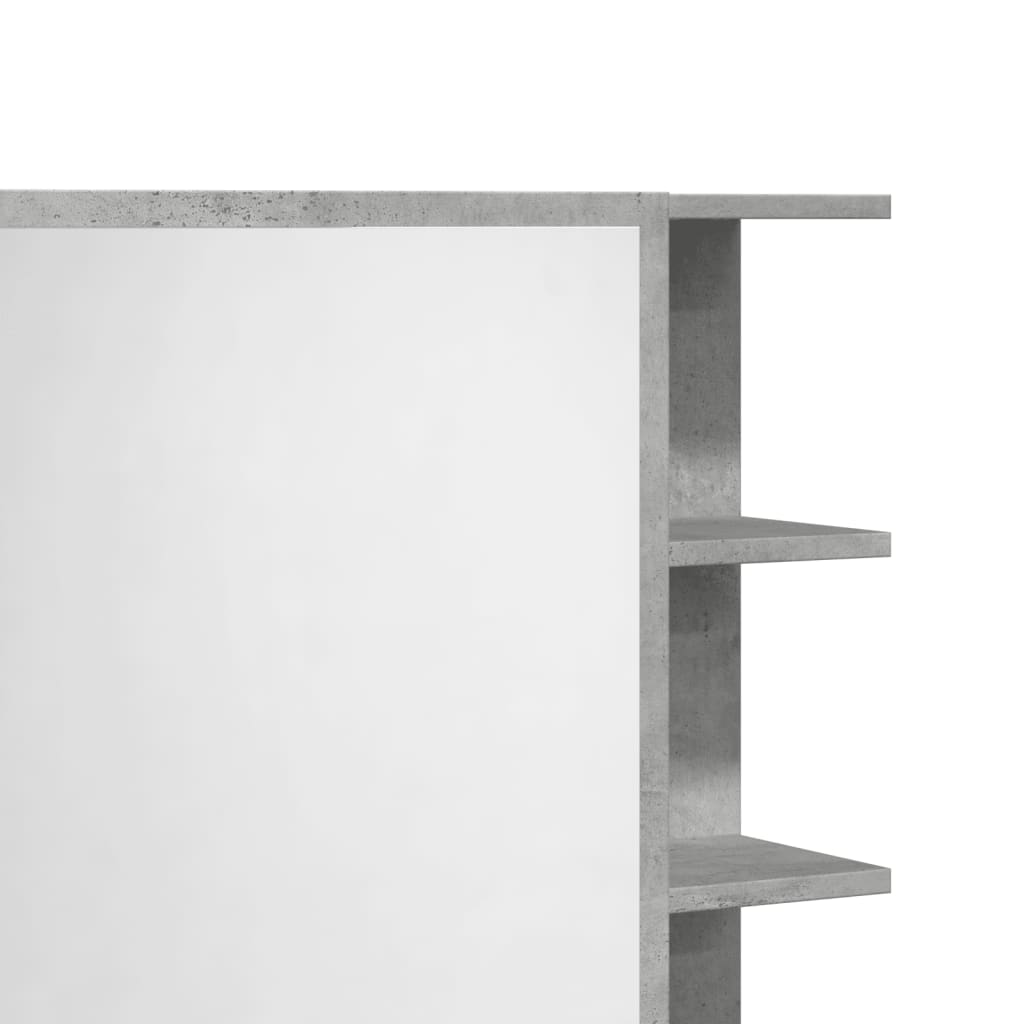 Bathroom Mirror Cabinet Concrete Grey 62.5x20.5x64 cm Engineered Wood