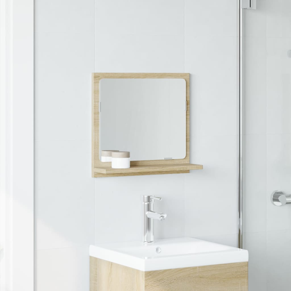 Bathroom Mirror Cabinet Sonoma Oak 40x11x37 cm Engineered Wood