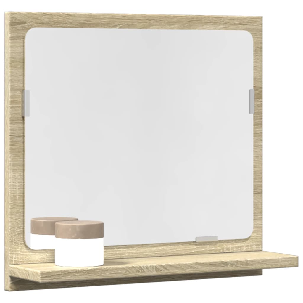 Bathroom Mirror Cabinet Sonoma Oak 40x11x37 cm Engineered Wood