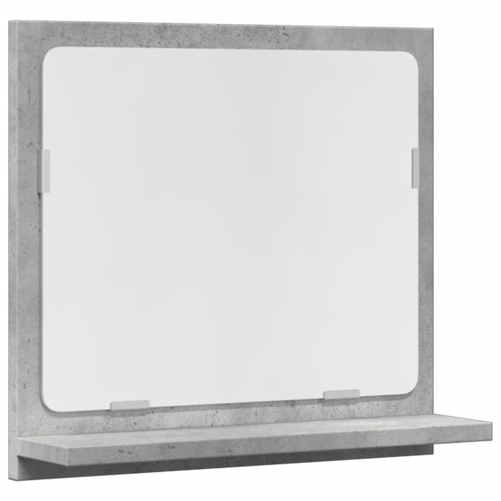 Bathroom Mirror Cabinet Concrete Grey 40x11x37 cm Engineered Wood