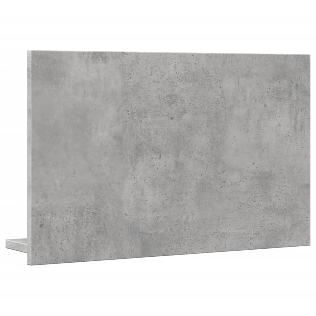 Bathroom Mirror Cabinet Concrete Grey 60x11x37 cm Engineered Wood