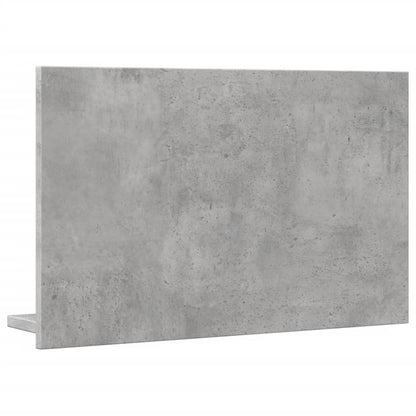 Bathroom Mirror Cabinet Concrete Grey 60x11x37 cm Engineered Wood