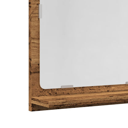 Bathroom Mirror Cabinet Old Wood 60x11x37 cm Engineered Wood