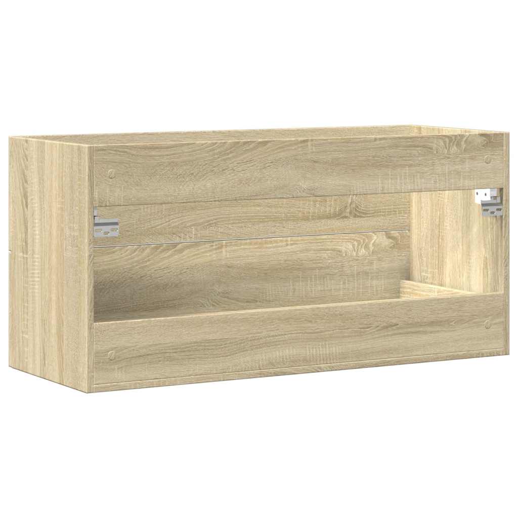 Sink Cabinet Sonoma Oak 100x38.5x48 cm Engineered Wood