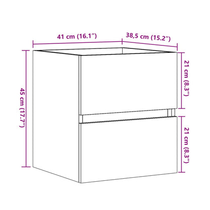 Sink Cabinet Sonoma Oak 41x38.5x45 cm Engineered Wood