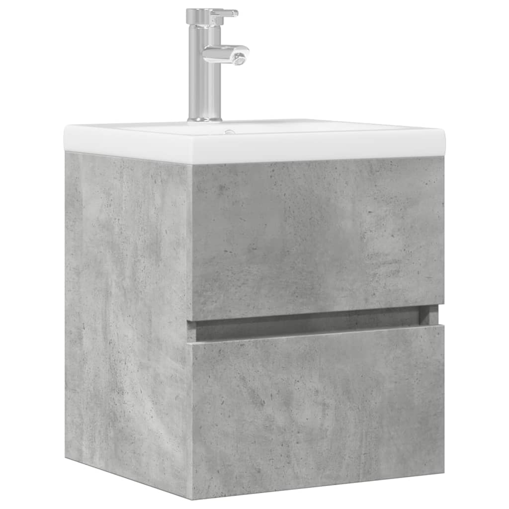 Sink Cabinet Concrete Grey 41x38.5x45 cm Engineered Wood