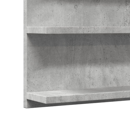 Bathroom Mirror Cabinet Concrete Grey 90x11x45 cm Engineered Wood