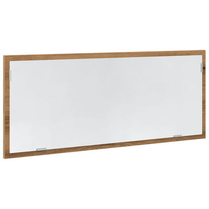 LED Bathroom Mirror Artisan Oak 100x8.5x37 cm Engineered Wood