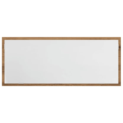 LED Bathroom Mirror Artisan Oak 100x8.5x37 cm Engineered Wood