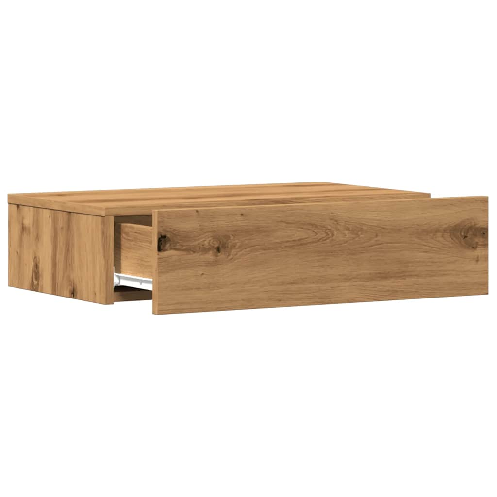 TV Cabinet with LED Lights Artisan Oak 60x35x15.5 cm