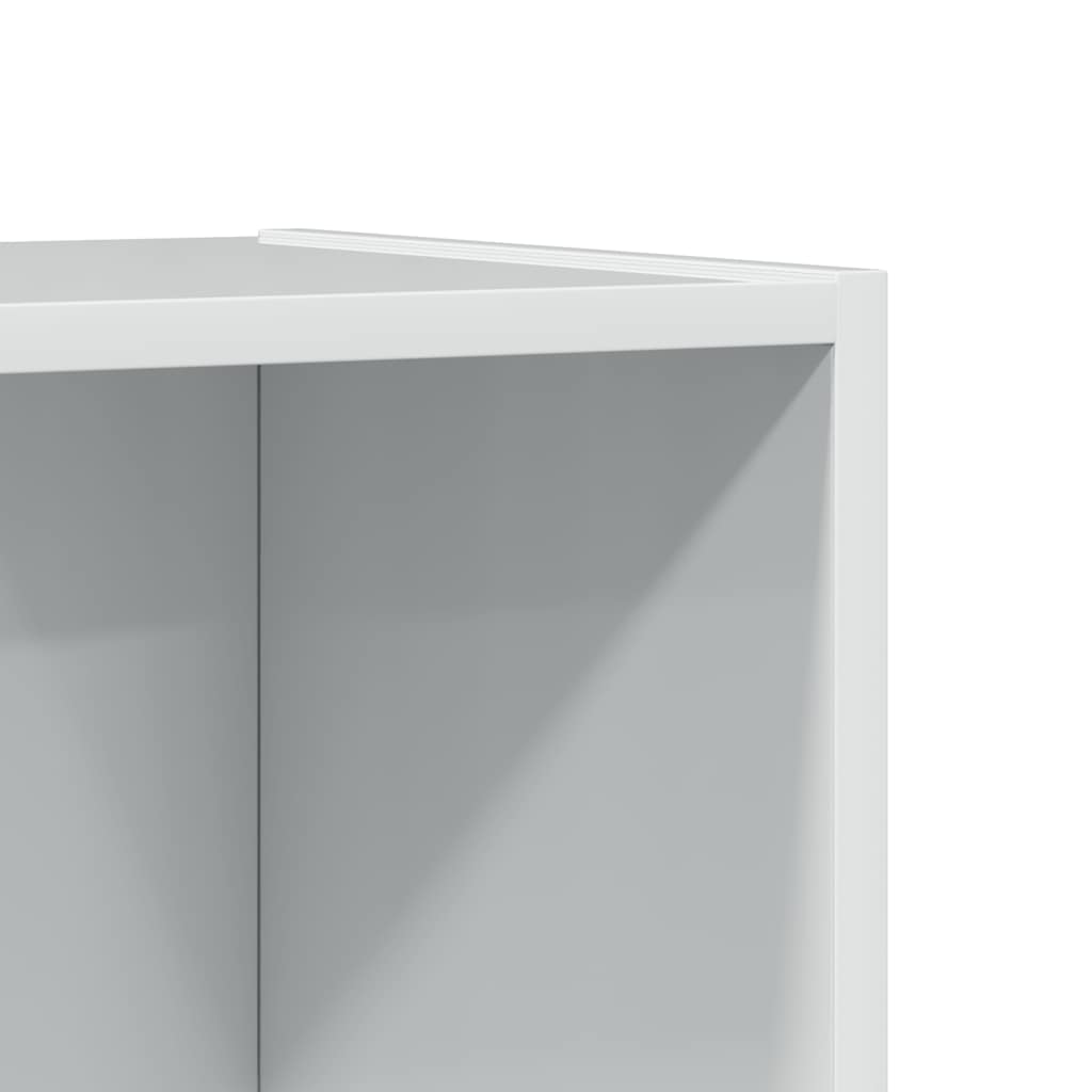 Bookcase High Gloss White 40x24x176 cm Engineered Wood