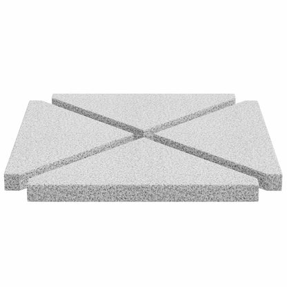 Umbrella Weight Plates 4 pcs Grey Granite Triangular 14 kg