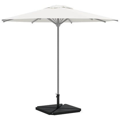 5 Piece Garden Parasol Base Set Granite and Steel