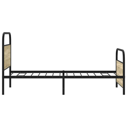 Bed Frame Without Mattress 90x190 cm Single Sonoma Oak Engineered Wood