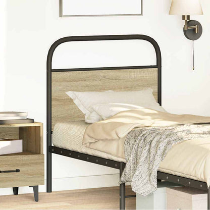 Headboard Sonoma Oak 80 cm Steel and Engineered Wood