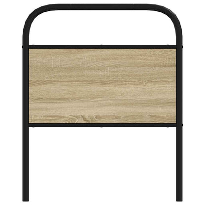 Headboard Sonoma Oak 80 cm Steel and Engineered Wood