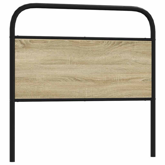 Headboard Sonoma Oak 90 cm Steel and Engineered Wood