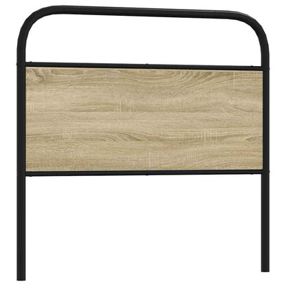 Headboard Sonoma Oak 100 cm Steel and Engineered Wood