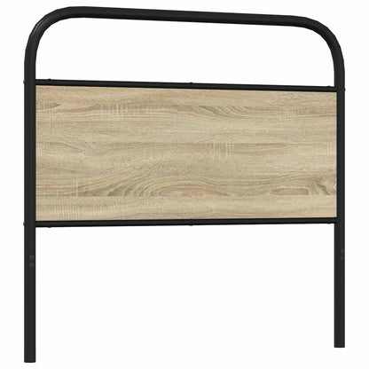 Headboard Sonoma Oak 100 cm Steel and Engineered Wood