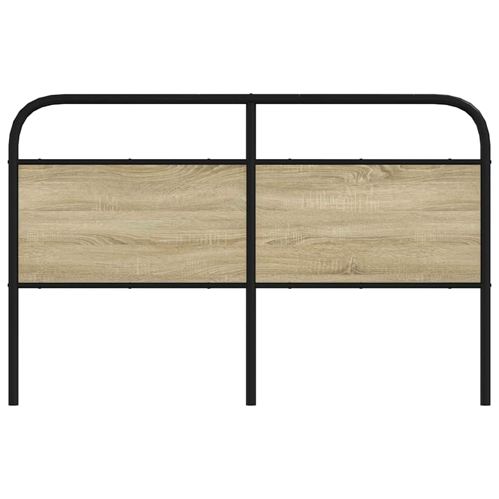 Headboard Sonoma Oak 150 cm Steel and Engineered Wood