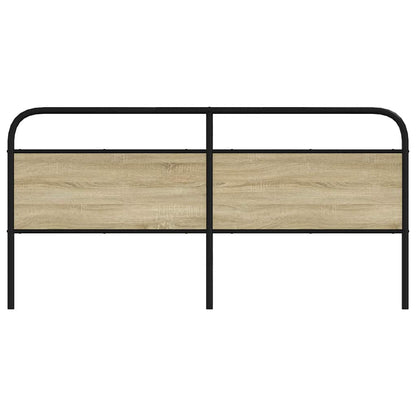 Headboard Sonoma Oak 190 cm Steel and Engineered Wood