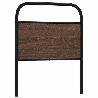 Headboard Brown Oak 75 cm Steel and Engineered Wood