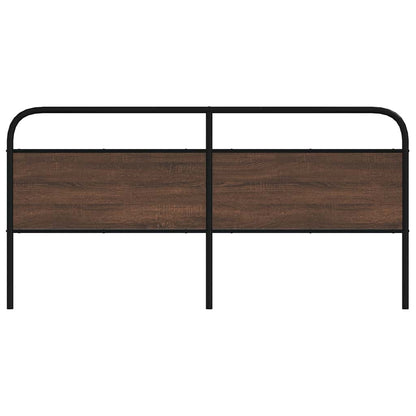 Headboard Brown Oak 190 cm Steel and Engineered Wood