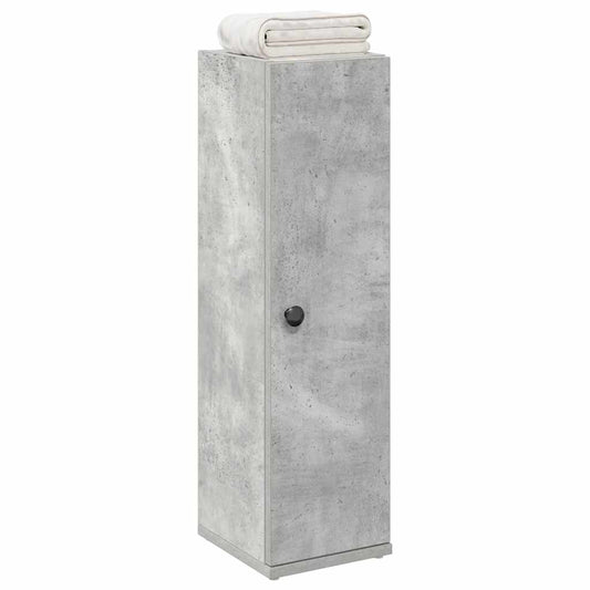 Bathroom Cabinet with Roll Holder Concrete Grey 20.5x22x72 cm