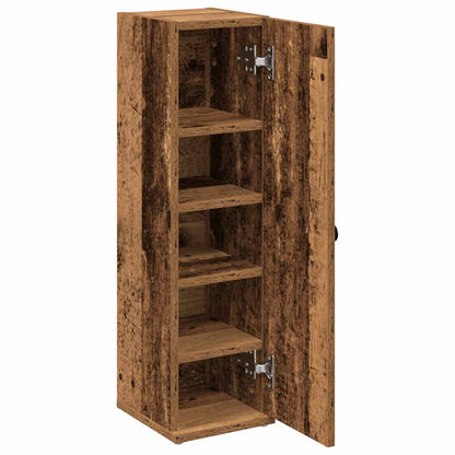 Bathroom Cabinet with Roll Holder Old Wood 20.5x22x72 cm