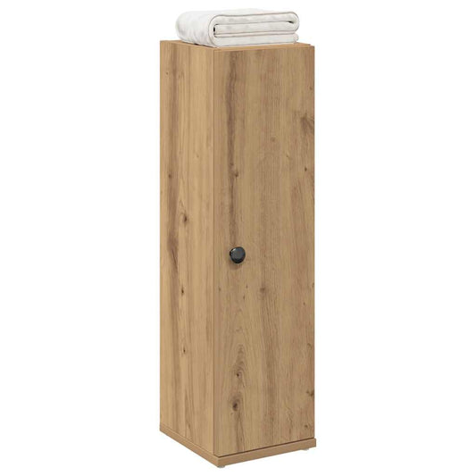 Bathroom Cabinet with Roll Holder Artisan Oak 20.5x22x72 cm