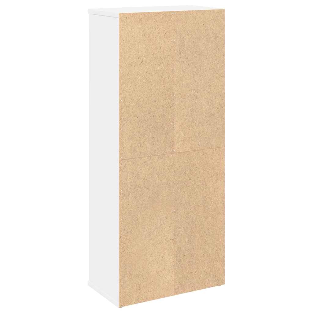 Bathroom Cabinet with Roll Holder White 39x22x90 cm