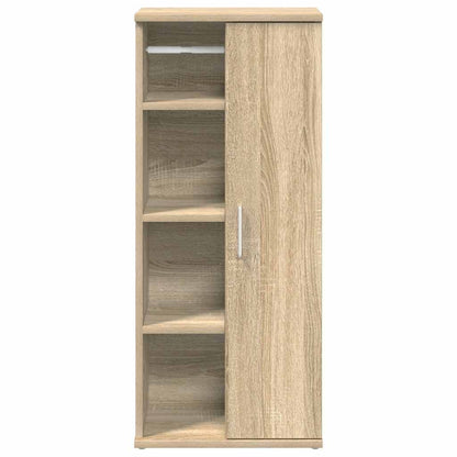 Bathroom Cabinet with Roll Holder Sonoma Oak 39x22x90 cm