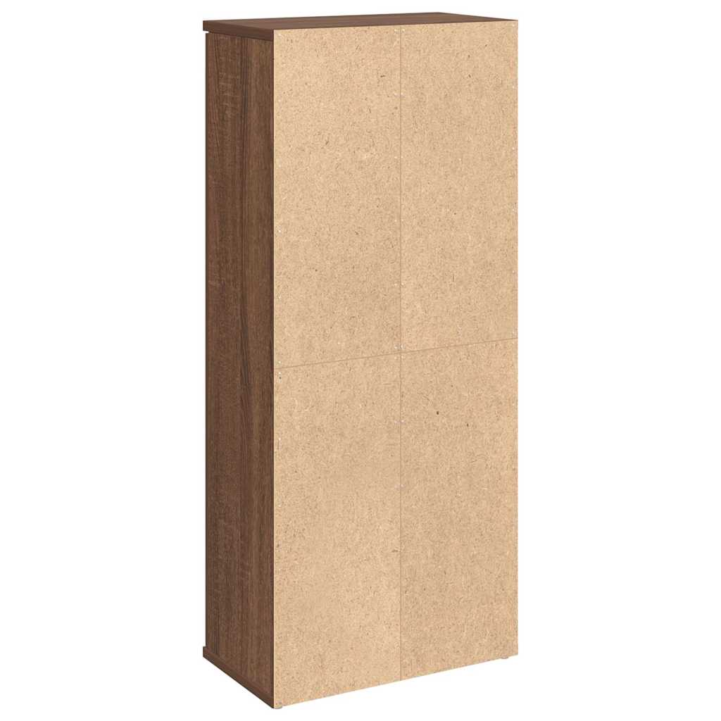 Bathroom Cabinet with Roll Holder Brown Oak 39x22x90 cm