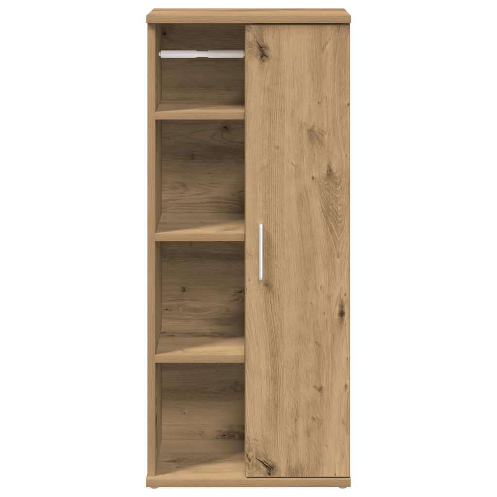 Bathroom Cabinet with Roll Holder Artisan Oak 39x22x90 cm