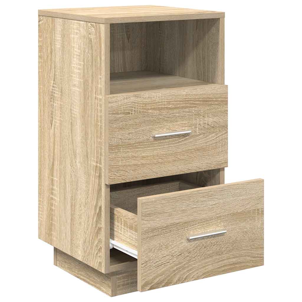 Bedside Cabinet with 2 Drawers Sonoma Oak 36x36x68 cm