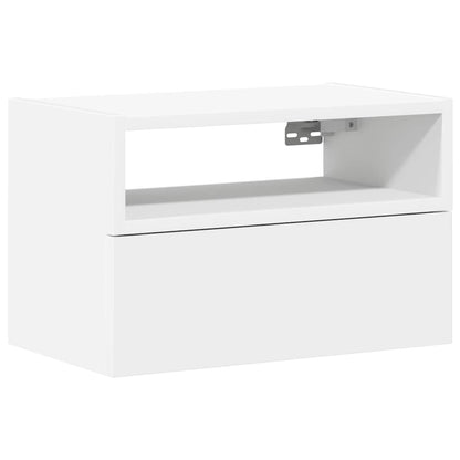 Wall-mounted Bedside Cabinet White 45x26x28.5 cm