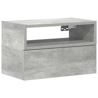 Wall-mounted Bedside Cabinet Concrete Grey 45x26x28.5 cm