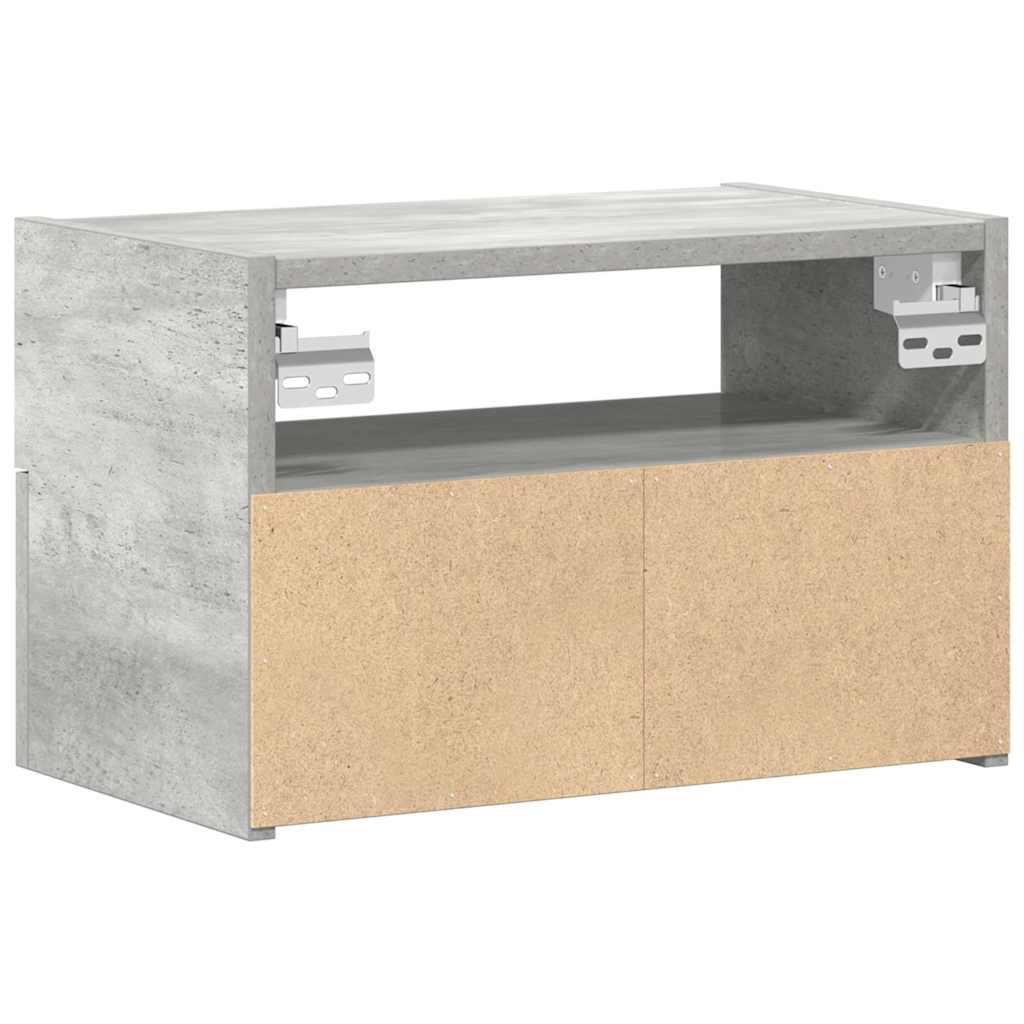 Wall-mounted Bedside Cabinet Concrete Grey 45x26x28.5 cm