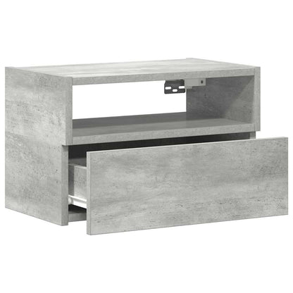 Wall-mounted Bedside Cabinets 2 pcs Concrete Grey 45x26x28.5 cm