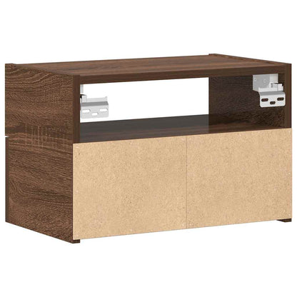 Wall-mounted Bedside Cabinets 2 pcs Brown Oak 45x26x28.5 cm