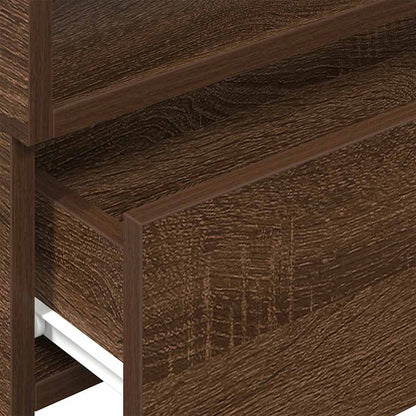 Wall-mounted Bedside Cabinets 2 pcs Brown Oak 45x26x28.5 cm