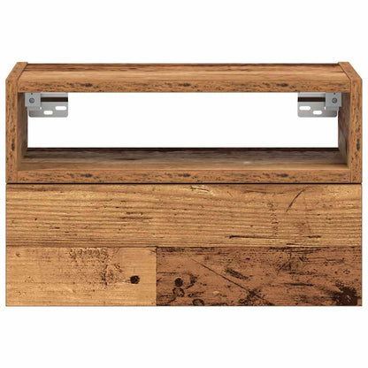 Wall-mounted Bedside Cabinet Old Wood 45x26x28.5 cm