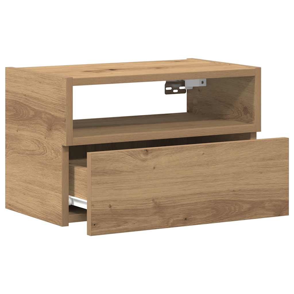 Wall-mounted Bedside Cabinets 2 pcs Artisan Oak 45x26x28.5 cm