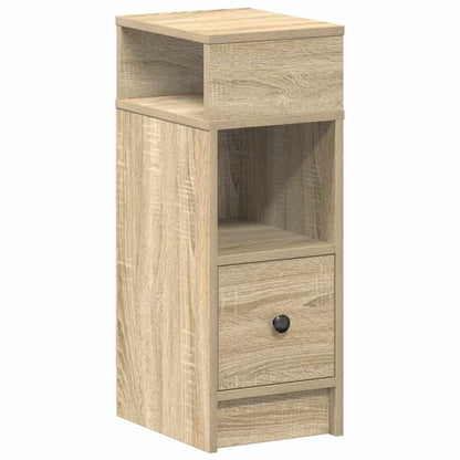 Bedside Cabinet with Drawer Sonoma Oak 25x31x66 cm