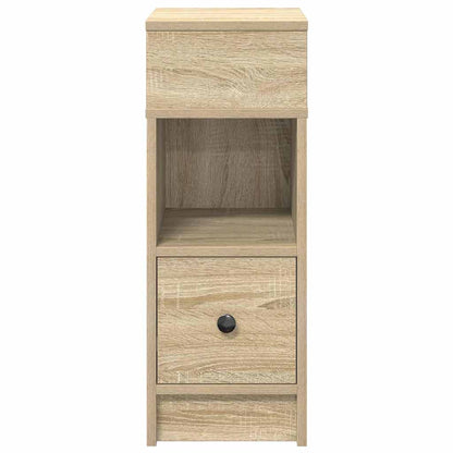 Bedside Cabinet with Drawer Sonoma Oak 25x31x66 cm